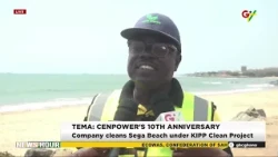 TEMA: CENPOWER MARKS 10TH ANNIVERSARY WITH BEACH CLEAN-UP EXERCISE