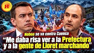 NOBOA SE VA CONTRA CUENCA "Me daba risa ver a la Prefectura y a la gente de Lloret marchando"