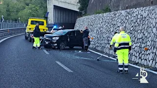 News: Fears over accident on the A3: Car destroyed