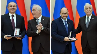 Անկախության տոնի առթիվ  նախագահի նստավայրում տեղի է ունեցել պարգևատրման հանդիսավոր արարողություն