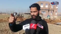 A fire mishap damaged cowshed at Ichgam Budgam