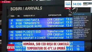 Temperaturile extreme fac în continuare probleme: canicula încetinește trenurile