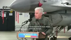 Ministrul Apărării a zburat cu un avion F-16. La eveniment a participat omologul din Țările de Jos