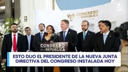 Luis Contreras destaca papel de nueva legislatura en los próximos años