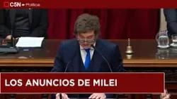 Los anuncios de JAVIER MILEI en la apertura de sesiones en el Congreso