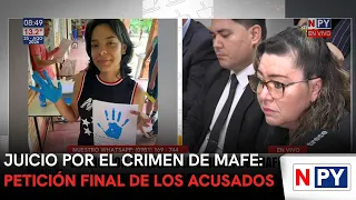 Trial for the murder of MaFe: closing arguments from the defendants