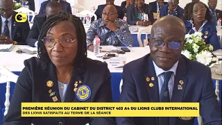 FIRST CABINET MEETING OF LIONS CLUBS INTERNATIONAL DISTRICT 403 A4