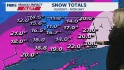 Latest snow totals after Blizzard Calvin impacts Connecticut