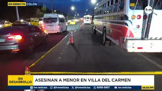 Student murdered aboard a bus in Colón