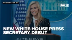 New White House press secretary holds first press briefing