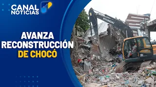 Reconstruction in Chocó after 7.4 earthquake and damage assessment | Canal 1 News