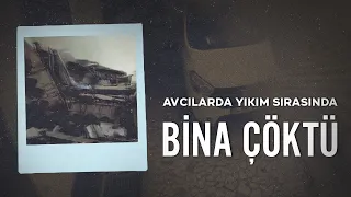 Avcılar'da kentsel dönüşüm kapsamında kontrollü şekilde yıkımı yapılan 4 katlı bina çöktü