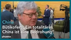 EU-China-Beziehungen: Reinhard Bütikofer (B'90/Grüne, Außenpol. Sprecher EU) im phoenix-Interview