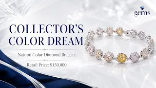 5.89 CT Natural Color Diamond Bracelet | $150K Retail Luxury Jewelry Showcase