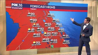 Orlando AM Weather Forecast: Sct'd storms Saturday afternoon and evening