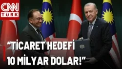 ?Türkiye-Malezya İlişkileri Güçleniyor! Cumhurbaşkanı Erdoğan: "Ticaret Hacmimiz 10 Milyar Dolar"