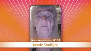TV Oranje app video message - Jannie Souilljee