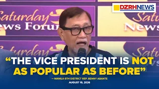 Popularidad ni VP Sara, nabawasan na dahil sa mga ebidensya – Abante