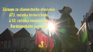 Záznam zo slávnostného otvorenia Bardejovského jarmoku 2026