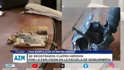 Se registraron cuatro heridos por la explosión en la Escuela de Gendarmería