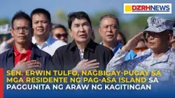 Sen. Tulfo, nagbigay-pugay sa mga residente ng Pag-asa Island sa paggunita ng Araw ng Kagitingan