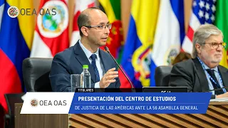 OEA News: Presentación del Centro de Estudios de Justicia de las Américas. 1 de julio de 2026.