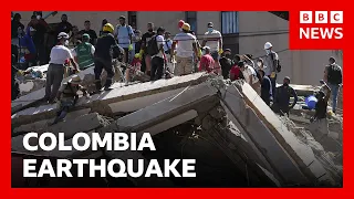 At least 132 killed in Colombia's largest earthquake in years | BBC News