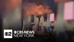 Large fire engulfs New Jersey home on Tuesday morning
