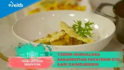 JOSEBA ARGUIÑANO SUKALERRIAN: Txerri-burualdea sagardotan patatekin eta gari zainzuriekin