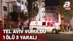Tel Aviv vuruldu: 1 ölü 3 yaralı | İşte İran füzesinin düştüğü nokta | A Haber