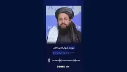 د صنعت او سوداګرۍ وزارت مالي او اداري مرستیال مولوي شهاب الدین ثاقب وینا