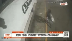 Trujillo: roban tienda de lentes y accesorios de celulares Trujillo: roban tienda de lentes y accesorios de celulares