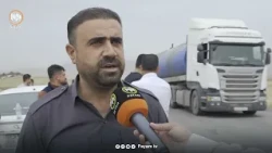 شۆفێرانی بارهەڵگر دژی هاتنەناوەوەی بارهەڵگرە بیانییەکان ڕێگەی هاتوچۆیان داخست