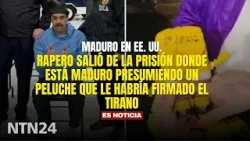 Rapero salió de la prisión donde está Maduro presumiendo un peluche que le habría firmado el tirano