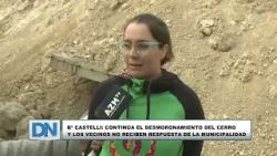 Bº Castelli: continúa el desmoronamiento del cerro