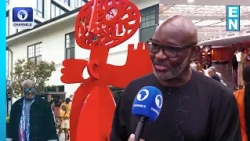 Victor Ekpuk Unveils Nsibidi Sculpture In Washington DC