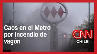 Caos en el Metro de Santiago tras incendio de vagón | Hoy es Noticia
