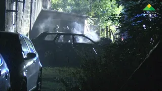 Dzierżoniów. Barn fire on Brzegowa Street