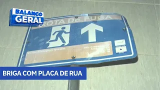 Man accused of stealing street sign claims he used it for self-defense