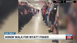 Honor walk for Wyatt Fisher