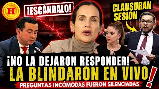 ¡SE ESCAPÓ DE LAS PREGUNTAS! TAPAN A INÉS MANZANO Y CLAUSURAN EL JUICIO POLÍTICO