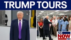 Трамп посетил фармацевтическую компанию в Огайо.