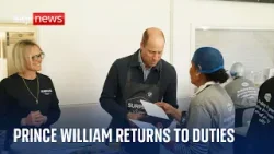Prince William's first public duties since Kate's cancer revelation