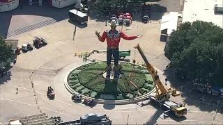 Big Tex is up on his feet for the State Fair of Texas - a look back at the big guy's history