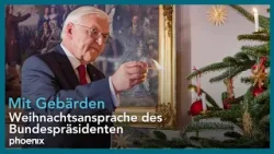 Mit Gebärden: Weihnachtsansprache 2025 des Bundespräsidenten | 25.12.25 Mit Gebärden: Weihnachtsansprache 2025 des Bundespräsidenten | 25.12.25