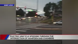 An electric-uniycle drove through Aurora, raising questions about legality
