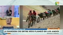 Los andes   Gabriel Garay Suboficial Mayor PER   La bandera de E R flameó en Los Andes