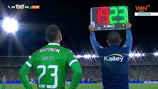 This is how James Rodríguez’s minutes went in his return to Colombian Professional Football
