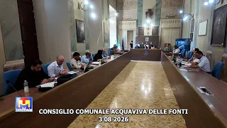 Consiglio comunale Acquaviva delle Fonti 3 08 2026