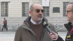 Lecco - Verso la zona rossa in centro - Interviene Mauro Fumagalli